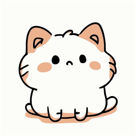 kawaii cat drawing|cute kawaii cat images.